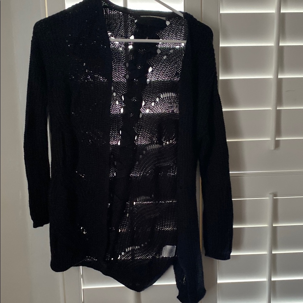 Pink Republic Black Cardigan Sweater